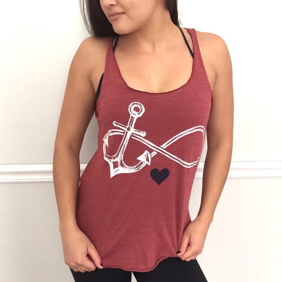 Tops - ️💙$5 ITEM💙 Infinity and Anchor Tank Top